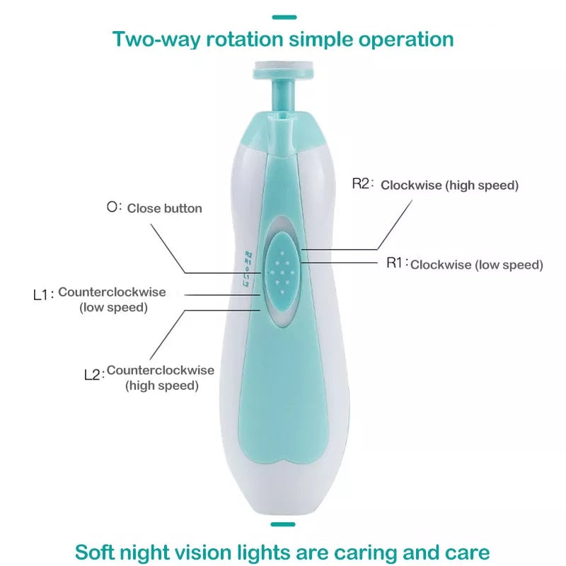 Electric Baby Nail Trimmer Kit