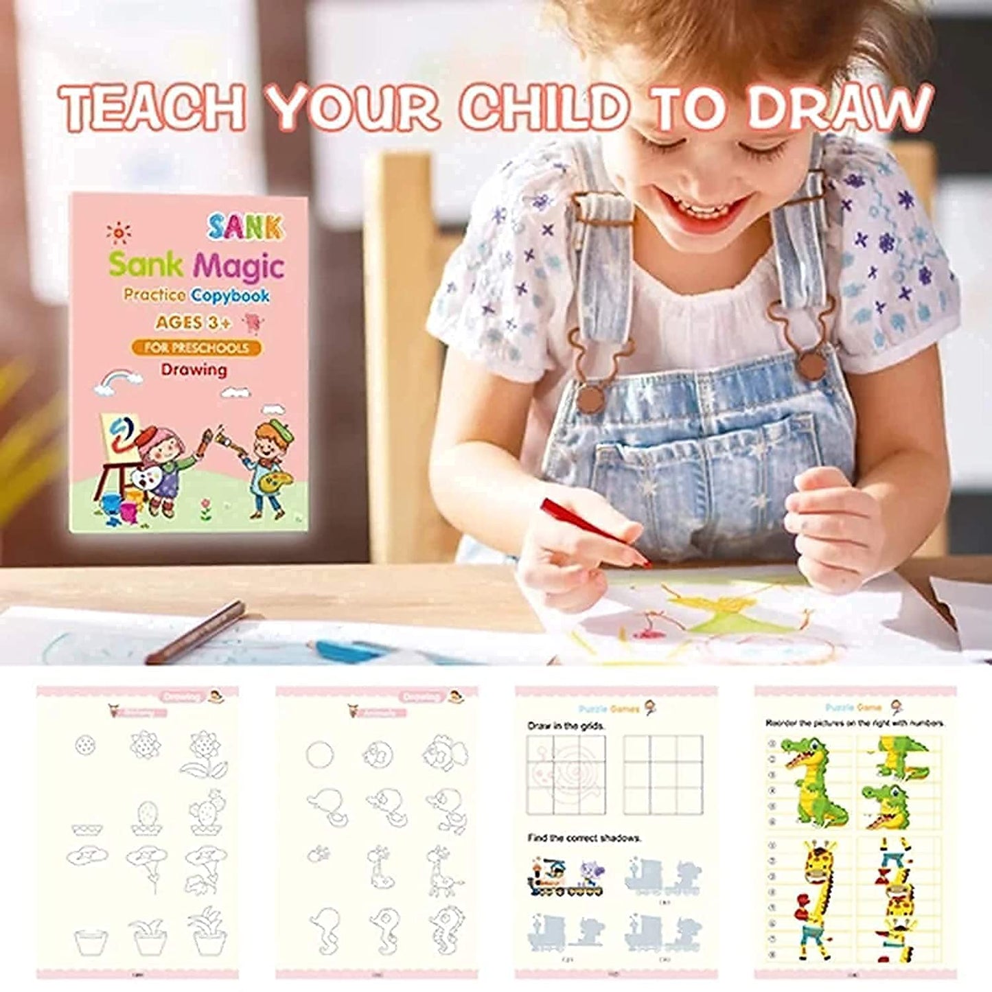 Magic Book Set For Kids (Pack Of 4)